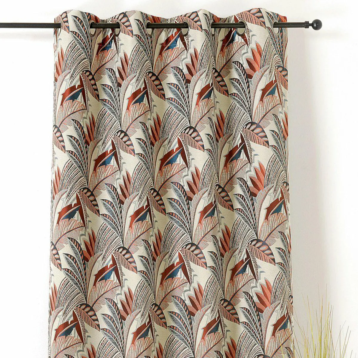 LINDER Rideau oeillets (140 x 250 cm) Eden Terracotta Discount
