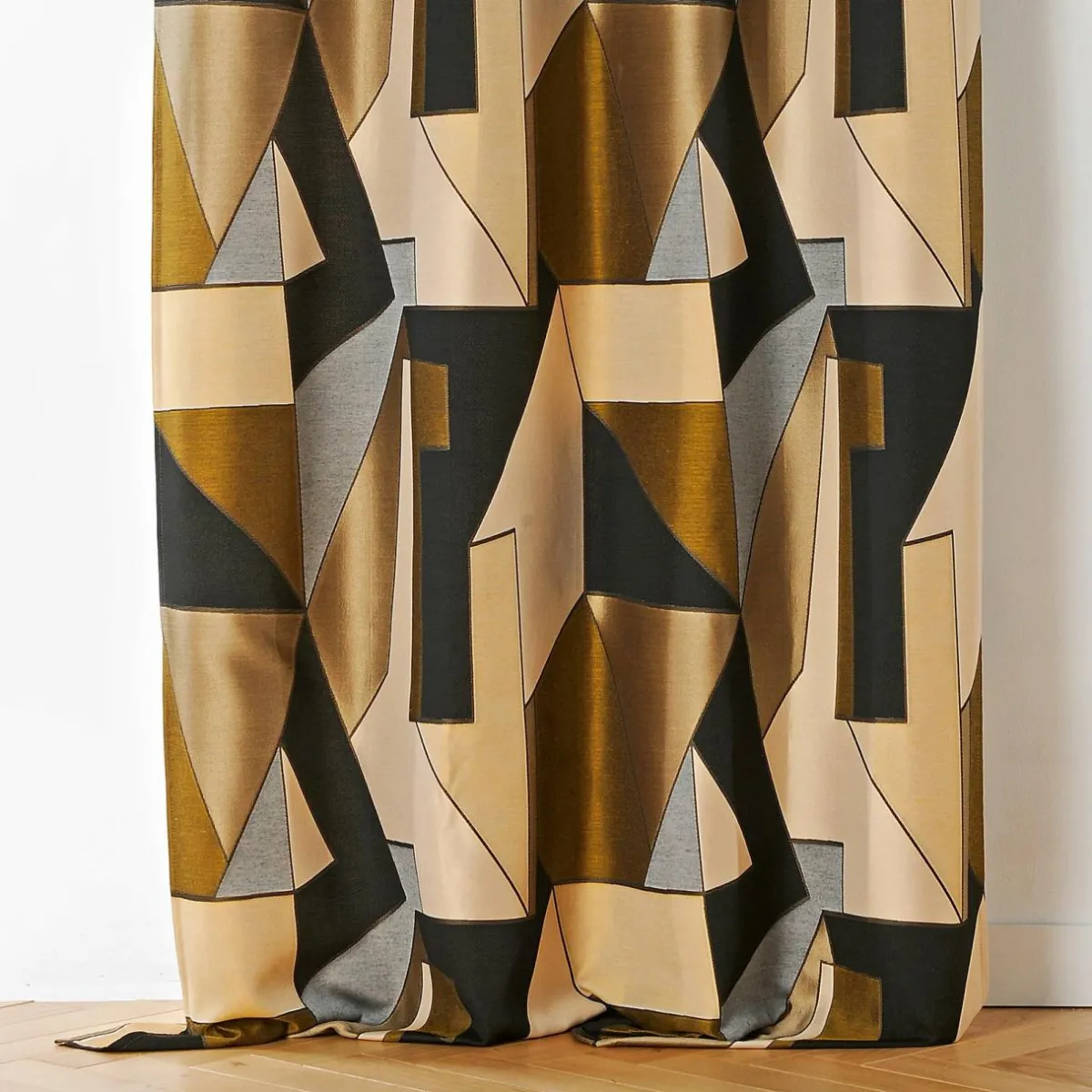 LINDER Rideau oeillets (135 x 260 cm) L'estaque Noir