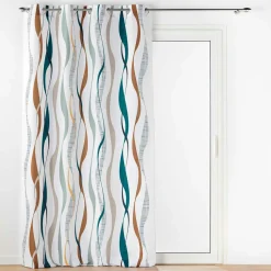 DOUCEUR D'INTERIEUR Rideau oeillets (140 x 280 cm) Lisana Multicolore Hot