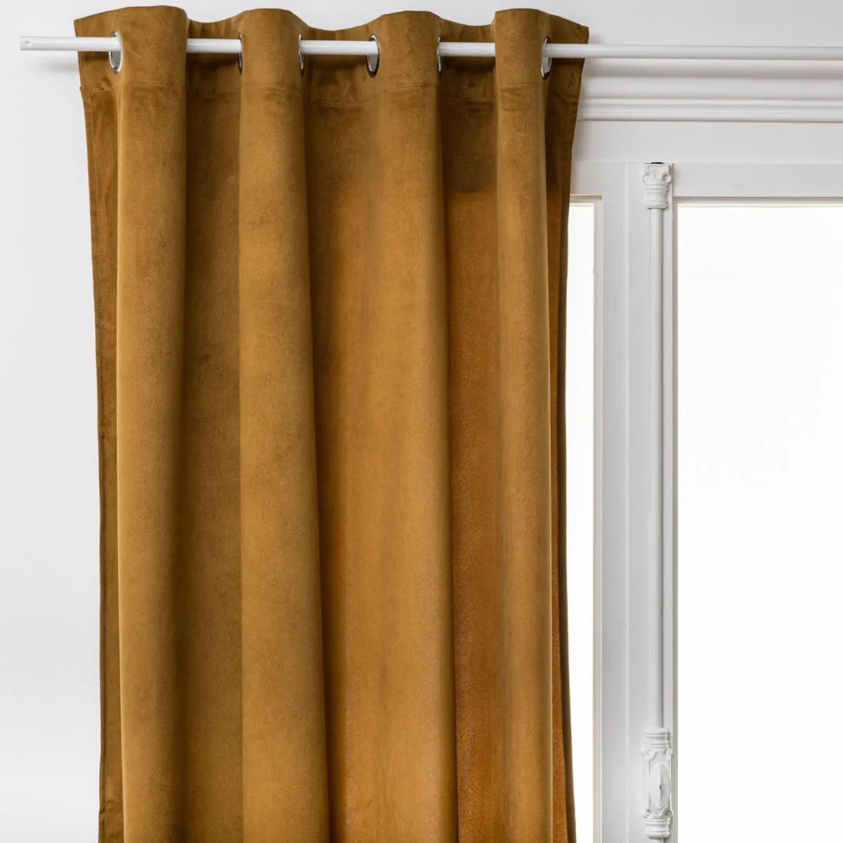 ATMOSPHERA Rideau oeillets (140 x 260 cm) Lilou mordoré Marron Discount