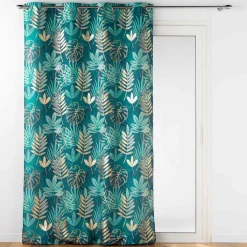 DOUCEUR D'INTERIEUR Rideau oeillets (140 x 260 cm) Ornella Vert émeraude