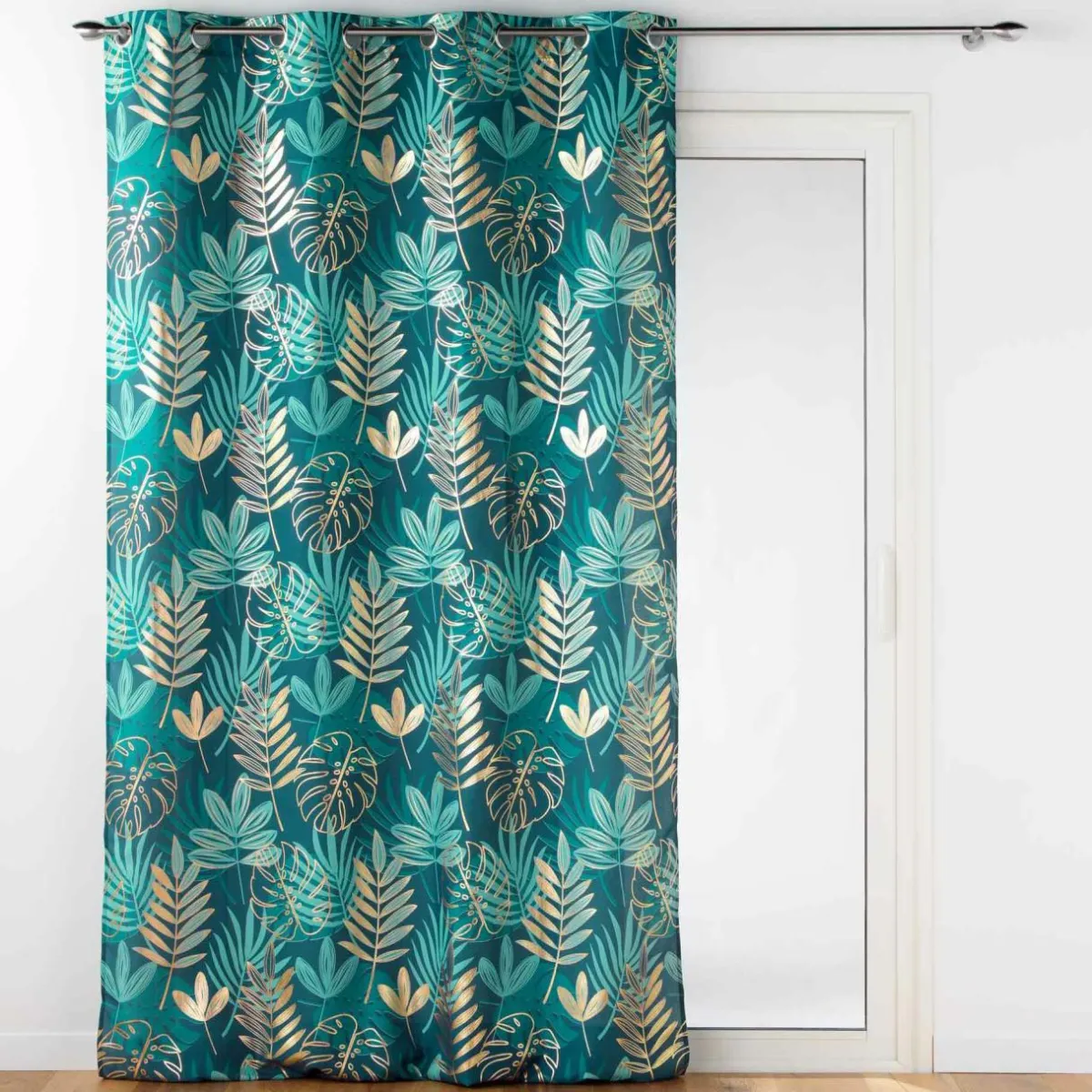 DOUCEUR D'INTERIEUR Rideau oeillets (140 x 260 cm) Ornella Vert émeraude
