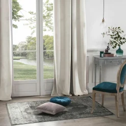 ATMOSPHERA Rideau oeillets (140 X 260 cm) Velours Ivoire Hot