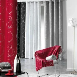 DOUCEUR D'INTERIEUR Rideau oeillets (140 x H260 cm) Bully Blanc Clearance