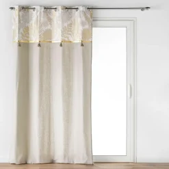 douceur d'intu017drieur Rideau polycoton (140 x 240 cm) Melisse Beige Clearance