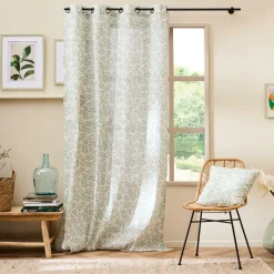 douceur d'intu017drieur Rideau polycoton (140 x 240 cm) Naya Vert sauge Hot