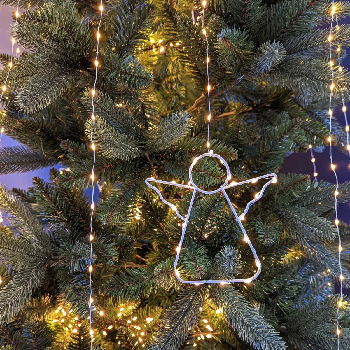 KAEMINGK Rideau pour sapin Micro Led H2,10 m 762 LED Ange Blanc très chaud Online