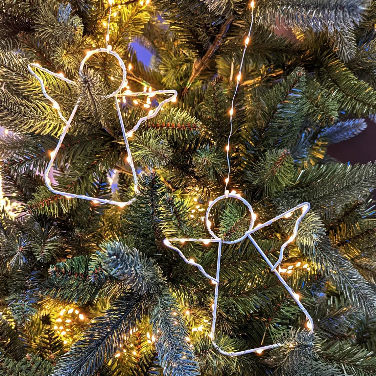 KAEMINGK Rideau pour sapin Micro Led H2,10 m 762 LED Ange Blanc très chaud Online