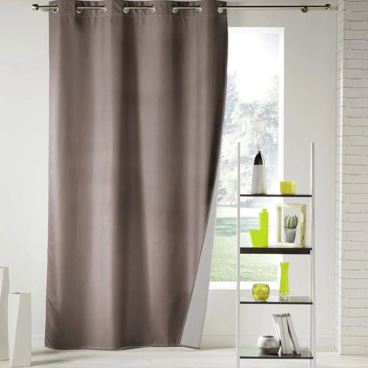 DOUCEUR D'INTERIEUR Rideau thermique (140 x 260 cm) Icemount Taupe Hot
