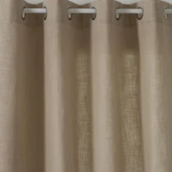Atmosphera, cru017dateur d'intu017drieur Rideau tissé (140 x 260 cm) Clem lin Beige New