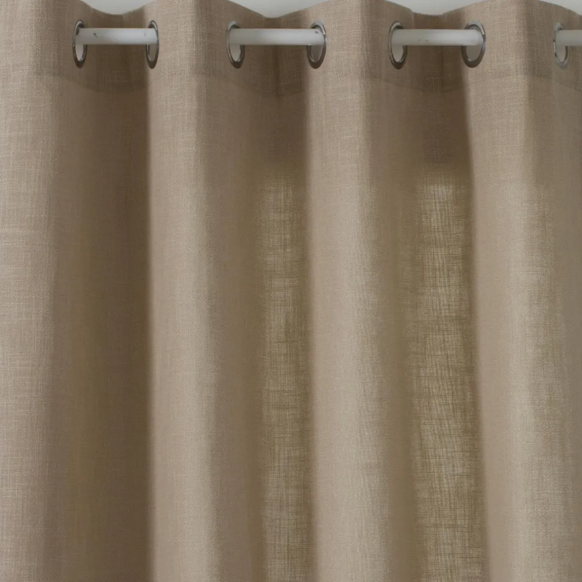 Atmosphera, cru017dateur d'intu017drieur Rideau tissé (140 x 260 cm) Clem lin Beige New