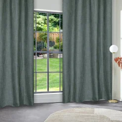 Atmosphera, cru017dateur d'intu017drieur Rideau tissé (140 x 260 cm) Clem Vert tilleul Clearance