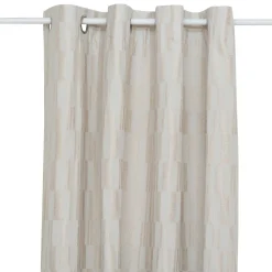 Atmosphera, cru017dateur d'intu017drieur Rideau tissé (140 x 260 cm) Leyna Beige Clearance