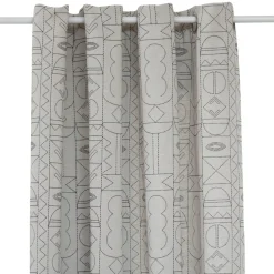 Atmosphera, cru017dateur d'intu017drieur Rideau tissé (140 x 260 cm) Mala Noir Clearance