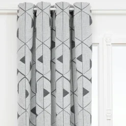 Atmosphera, cru017dateur d'intu017drieur Rideau tissé (140 x 260 cm) Maloé Gris Best