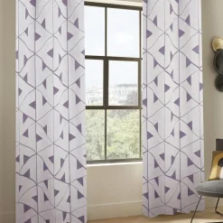 Atmosphera, cru017dateur d'intu017drieur Rideau tissé (140 x 260 cm) Maloé clair Violet New