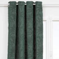 Atmosphera, cru017dateur d'intu017drieur Rideau tissé (135 x 260 cm) Willow Vert kaki Sale