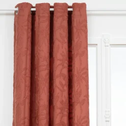 Atmosphera, cru017dateur d'intu017drieur Rideau tissé (135 x 260 cm) Willow Terracotta Best