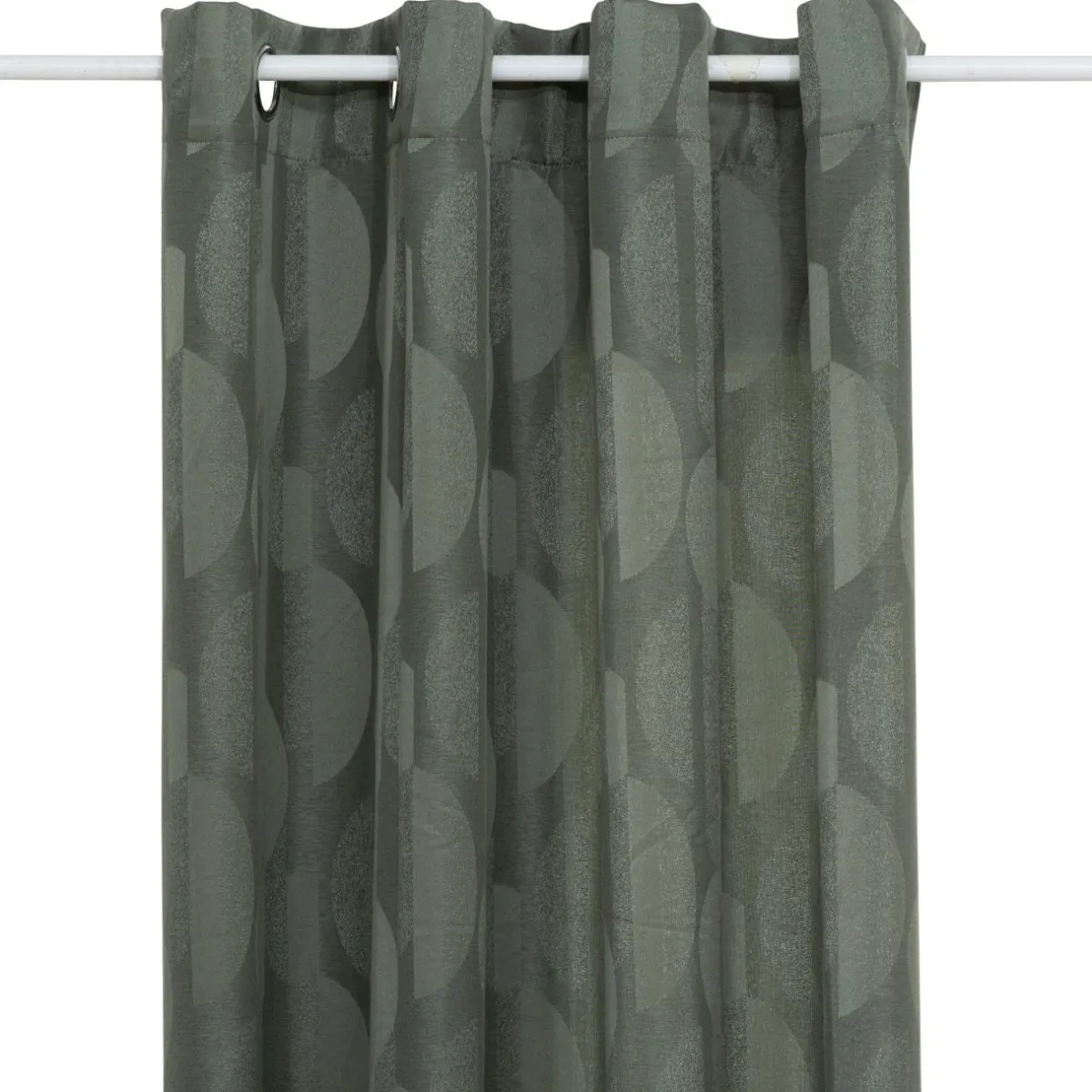 Atmosphera, cru017dateur d'intu017drieur Rideau tissé (140 x 260 cm) Wimbi Vert kaki Discount