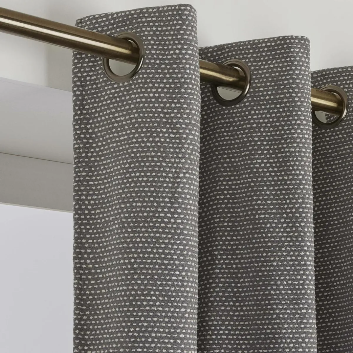 EMINZA Rideau tissage jacquard (140 x 240 cm) Oscar Gris Anthracite