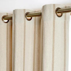 EMINZA Rideau toile de coton (135 x 260 cm) Ocealys Beige