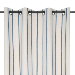 EMINZA Rideau toile de coton (135 x 260 cm) Ocealys Bleu marine