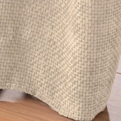 douceur d'intu017drieur Rideau velours chenille (140 x 260 cm) Leo Ecru Hot