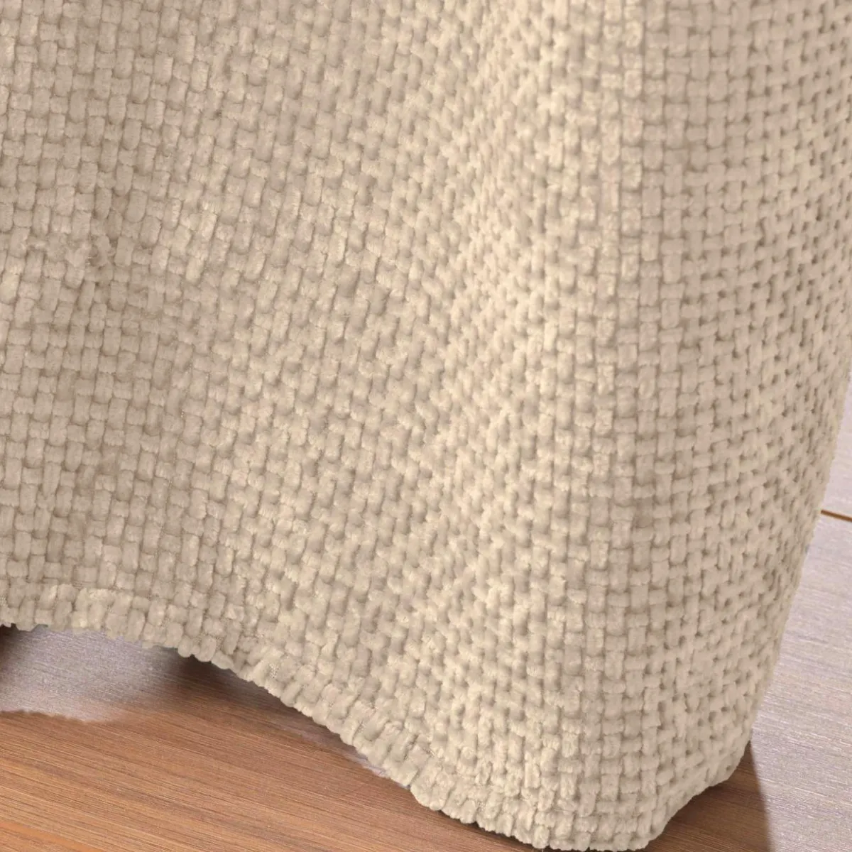 douceur d'intu017drieur Rideau velours chenille (140 x 260 cm) Leo Ecru Hot