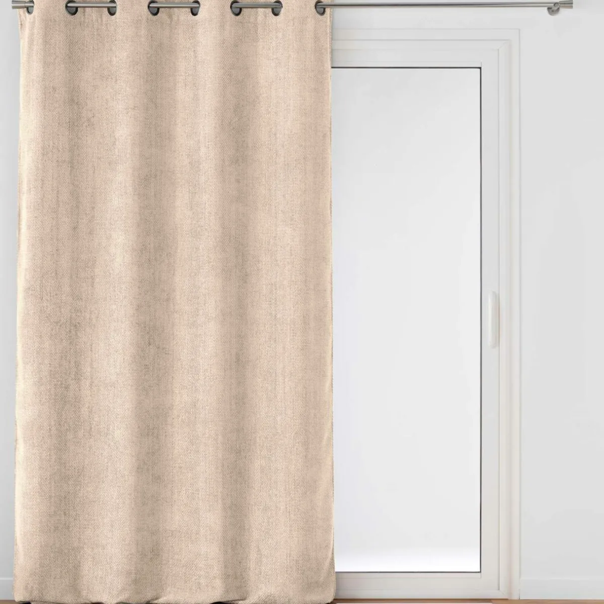 douceur d'intu017drieur Rideau velours chenille (140 x 260 cm) Leo Ecru Hot
