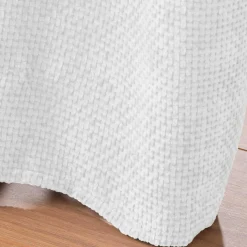douceur d'intu017drieur Rideau velours chenille (140 x 260 cm) Leo Blanc Discount