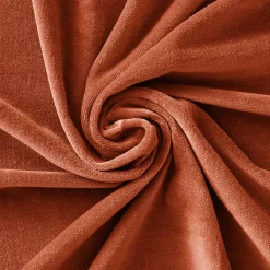 EMINZA Rideau velours de coton ajustable (140 x max 270 cm) Victor Terracotta Hot