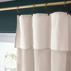 EMINZA Rideau velours de coton ajustable (140 x max 270 cm) Victor pampa Beige Discount
