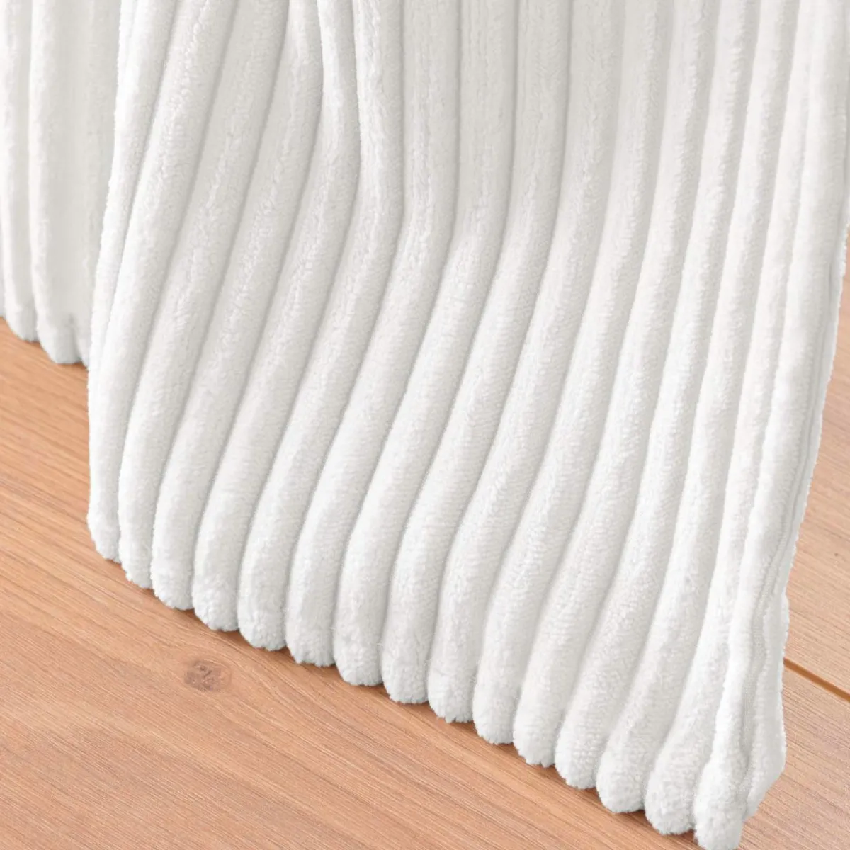 douceur d'intu017drieur Rideau velours relief (140 x 260 cm) Nils Blanc Outlet