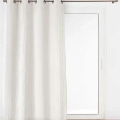 douceur d'intu017drieur Rideau velours relief (140 x 260 cm) Nils Blanc Outlet