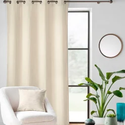 douceur d'intu017drieur Rideau velours relief (140 x 260 cm) Nils Ecru Outlet