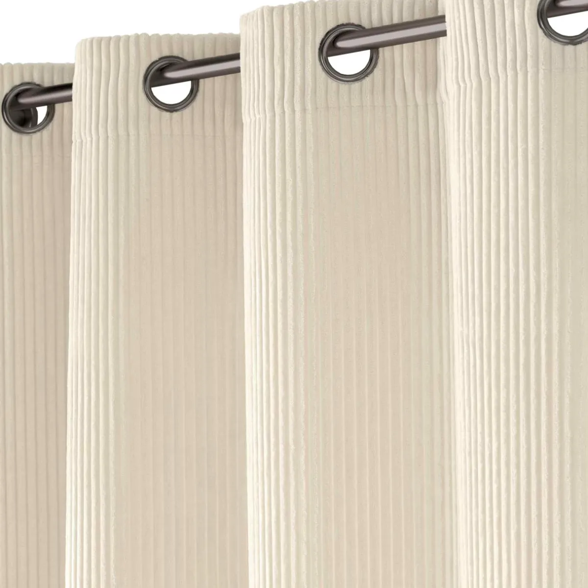 douceur d'intu017drieur Rideau velours relief (140 x 260 cm) Nils Ecru Outlet