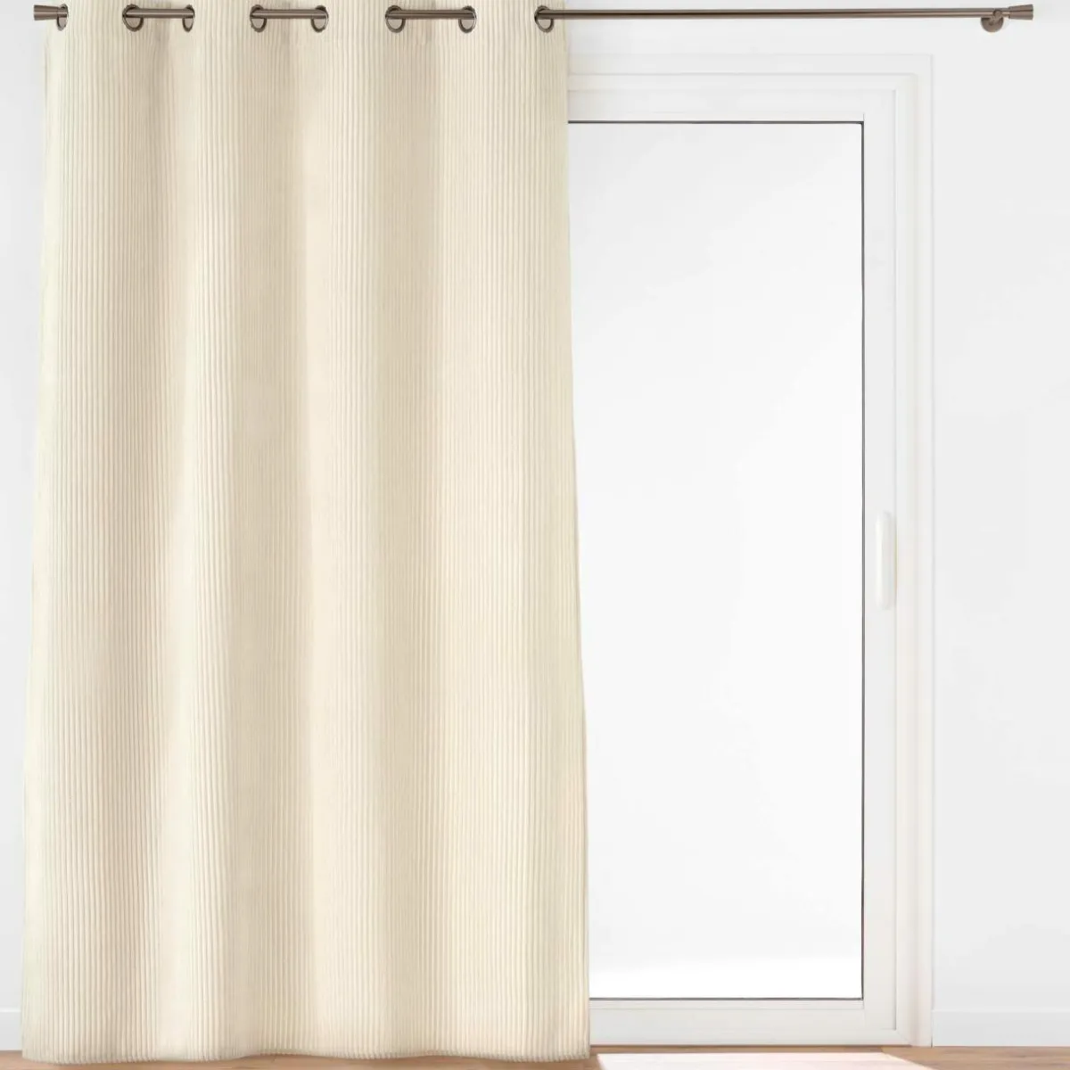 douceur d'intu017drieur Rideau velours relief (140 x 260 cm) Nils Ecru Outlet