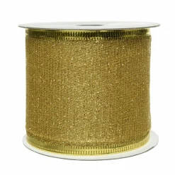 KAEMINGK Ruban décatif de Noël (2,7 m) pailleté Or Discount
