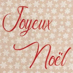 Feeric Lights & Christmas Sac cadeau en jute (H70 cm) Écosse et flocons Rouge Discount