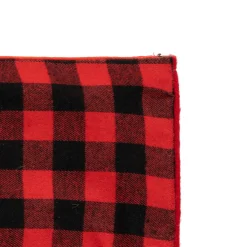 Feeric Lights & Christmas Sac cadeau en jute (H70 cm) Écosse et flocons Rouge Discount