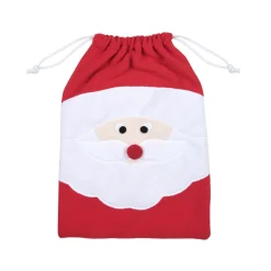 STOF Sac cadeau en tissu (H40 cm) Edgard Père Noël Rouge Hot