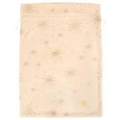 JJA Sac cadeau (H70 cm) Étoiles Célestes et doré Ivoire Sale
