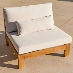 MOBELLIA Salon de jardin en bois d'acacia 8 places 5 pcs Borneo Sable Online