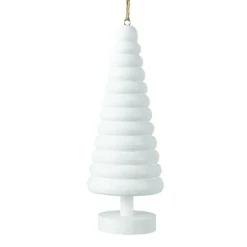 KAEMINGK Sapin à suspendre en bois (H15 cm) Harmonie Blanc Sale