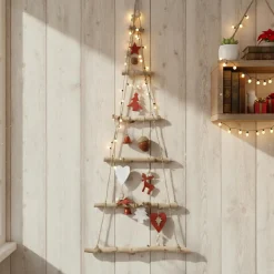 KAEMINGK Sapin à suspendre en bois (H100 cm) Géant Naturel