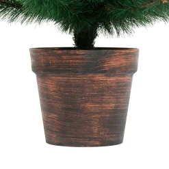 JJA Sapin artificiel de Noël en pot (H100 cm) Windy Peak Vert sapin Sapin vert Discount