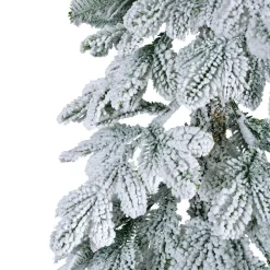 EMINZA Sapin artificiel de Noël (H180 cm) Sierra Vert enneigé Sapin enneigé