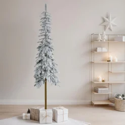 EMINZA Sapin artificiel de Noël (H240 cm) Sierra Vert enneigé Sapin enneigé