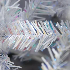 EMINZA Sapin artificiel de Noël (H240 cm) Odense Blanc irisé et pailleté Sapin blanc Clearance