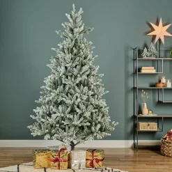 EMINZA Sapin artificiel de Noël (H240 cm) Allix Vert enneigé Sapin enneigé Outlet